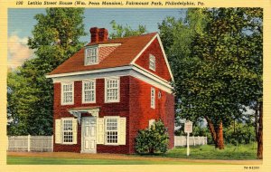 PA - Philadelphia. Fairmount Park, Letitia Street House (William Penn Mansion)