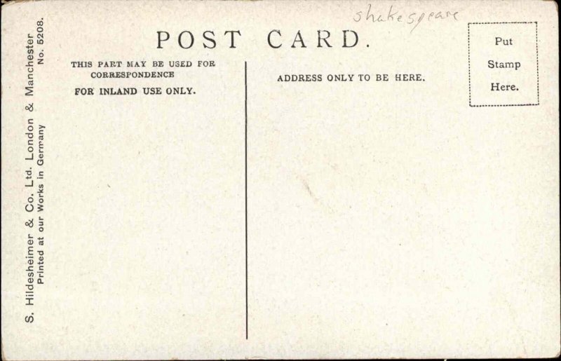 Tannhauser and Elizabeth Wagner Opera Illustrated Romance c1910 Postcard