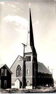 RPPC LEADVILLE, CO Colorado  CATHOLIC CHURCH  c1940s  Sanborn Postcard