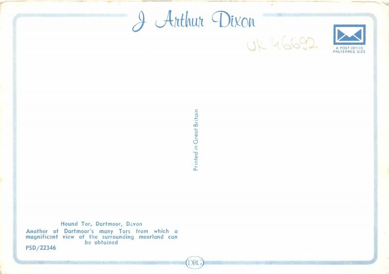 uk46692 hound tor dartmoor devon uk