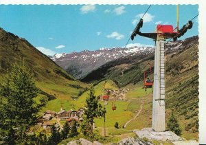 Austria Postcard - Gietscherdorf Obergurgl Mit Sesselbahn Gaisberg - Ref 20875A