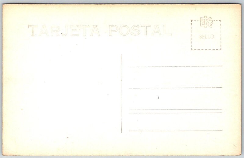 Cuernavaca Mexico 1940s RPPC Real Photo Postcard Palacio Cortez