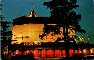 Vtg Stratford CT Night View American Shakespeare Festival Theatre Postcard