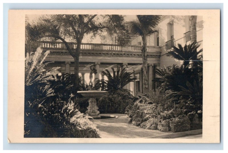 Vintage RPPC Huntington Library Art Gallery Garden Postcard P129E