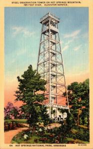 Arkansas Hot Springs Mountain Steel Observation Tower Curteich