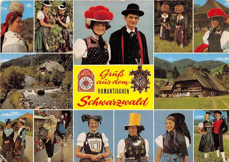 B25975 Native Costumes Schwarzwald folk costume