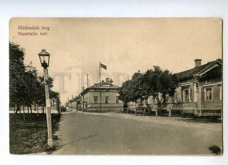 247106 FINLAND TURKU ABO Naantalin Market Vintage postcard