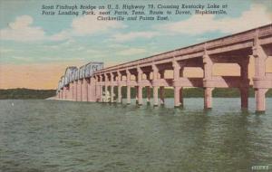 Tennessee Paris Scott Fitzhugh Bridge On U S Highway 79 Crossing Kentucky Lak...