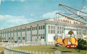 Amusement Beautiful Alahambra Ballroom Crescent Park Rhode Island 1950s Postcard