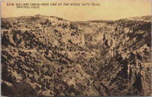 A Portion Of The Fluted Curtain Cave Of The Winds Manitou Colorado Postcard C215