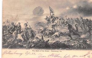 Battle of the Crater, Petersburg, VA Colonial 1908 writing on front