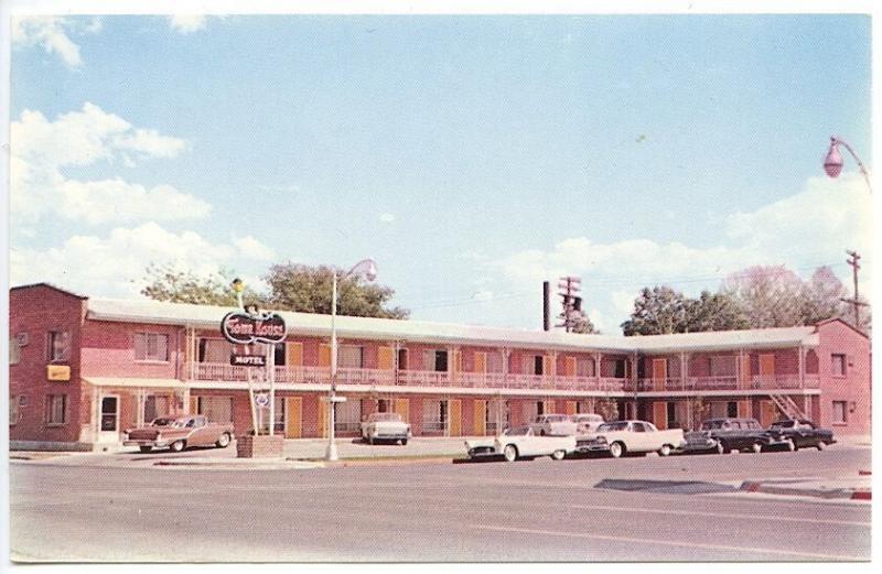 Billings MT The Town House Best Western  Signage Old Cars Postcard