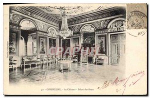 Old Postcard Compiegne Chateau Exhibition of flowers