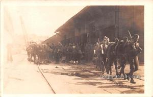 St Nazarie, On way Home June 1919 Military Real Photo Soldier Writing on back 