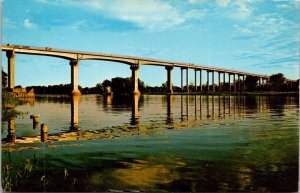 Canada New Brunswig Trans-Canada Highway Bridge Spanning The Jemseg River