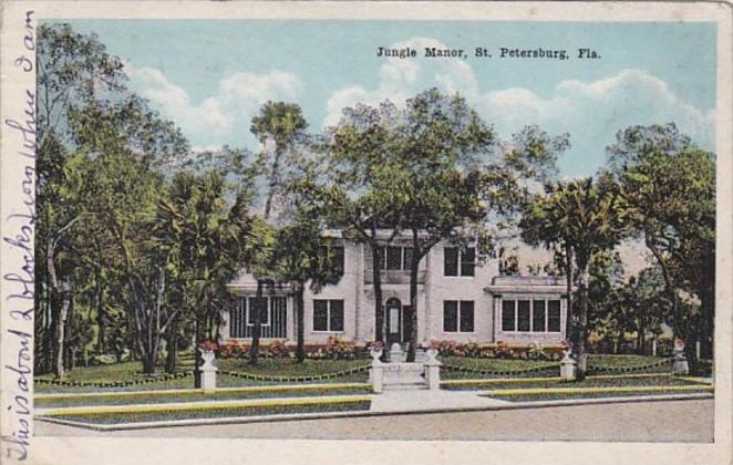 Florida St Petersburg Jungle Manor 1921