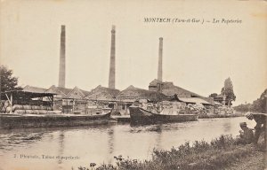 MONTECH (Tarn-et-Gar) France~Les Papeteries J. Płontade-Tabac~Photo POSTCARD