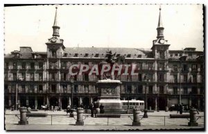 Postcard Modern Madrid Plaza Mayor Monumento A Felipe III