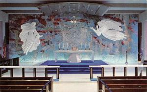 CO, Colorado  CATHOLIC CHAPEL ALTAR-Sculptures  U.S. Air Force Academy  Postcard