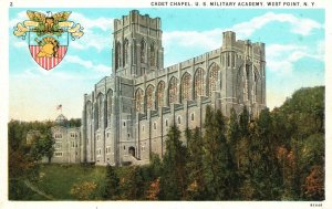 Vintage Postcard Cadet Chapel US Military Academy West Point New York Ruben Pub.