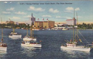 Going Fishing From The Yacht Basin The Palm Beaches Florida Curteich