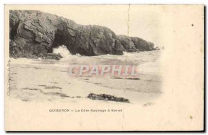 Old Postcard Quiberon La Cote Sauvage Kerne