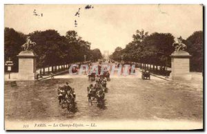 Old Postcard Paris Champs Elysees