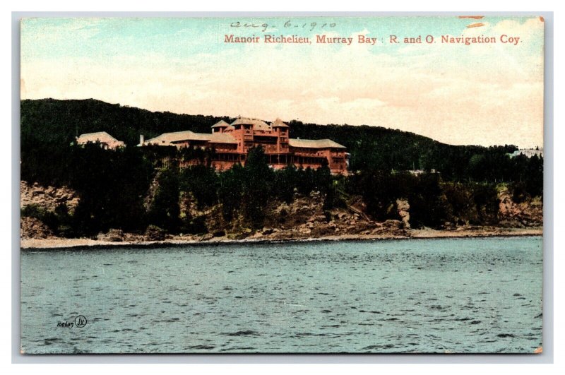Manoir Richelieu Murray Bay R and O Navigation Coy Quebec Canada DB Postcard W8