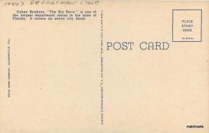 1940s Jacksonville Florida Cohen Brothers Department Store Teich postcard 1841