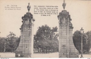 DIJON, France, 1910-1920s, Porte Saint-Pierre et Allees du Parc