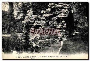 Old Postcard The Parc St Maur Rocks Square Lakes