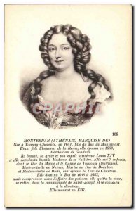 Old Postcard Montespan Athenais Marquise