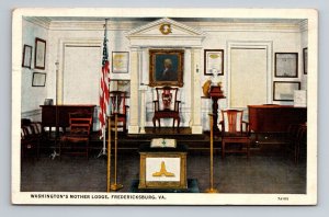 Washington's Mother Lodge Fredericksburg Virginia Vintage Posted 1938