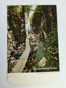 Franconia Notch New Hampshire, The Flume Water Fall Scene Vintage Postcard