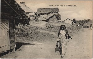 PC KENYA, UNE RUE Á MOMBASA, Vintage Postcard (b44229)