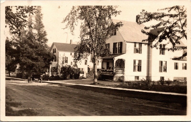 Real Photo Postcard Home on a Street Scene in Manchester Center, Vermont~883