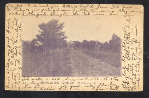 BOWLING GREEN MISSOURI BURLINGTON IOWA 1906 BINTAGE POSTCARD