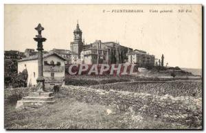 Old Postcard Fuenterrabia Spain Espana Spain Vista general