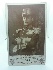 Original Sir J R Jellicoe Belgian Relief Funds 1915 Official Souvenir Postcard