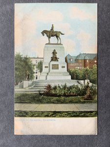 Statue Of General Sherman Washington DC Litho Postcard H1322083053