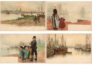 H. CASSIERS ARTIST SIGNED Mostly NETHERLANDS & BELGIUM 40 Vintage PC. (L3751)