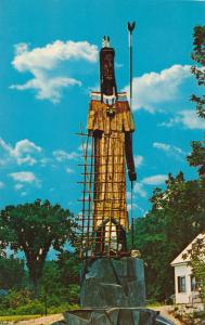 World's Largest Sculptured Wooden Indian - Skowhegan, Maine - Roadside