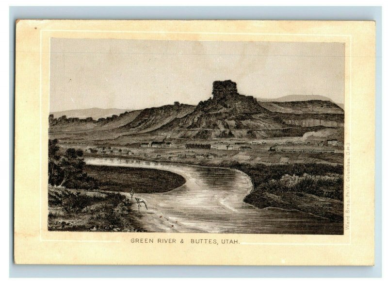 1880's Green River & Buttes, Utah Jersey Coffee Victorian Trade Card F43