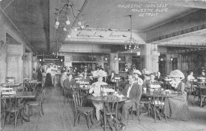 H98/ Detroit Michigan Postcard c1910 Majestic Servself Restaurant Interior 70
