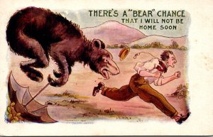 Humour Bears Chasing Man There's A Bear Chance That I Will N...