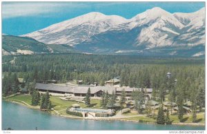 Aerial View, Jasper Park Lodge, Crown Jewel of the Canadian Rockies, Alberta,...