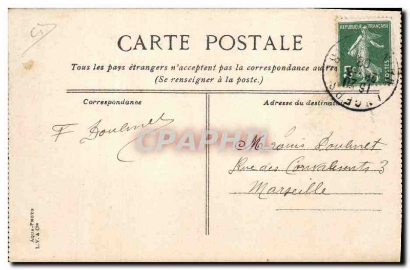 Postcard Old Carrieres Trelaze Overview slate