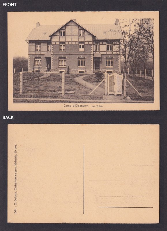 BELGIUM Postcard Camp d'Elsenborn (Elsenborn camp) Les Villas