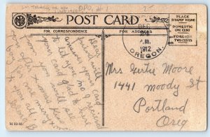 1912 Quote Through Distance Divide Us Tigard OR DPO (1908-1957) Postcard