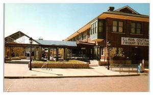 Catfish Town, Illinois Central Freight Station, Baton Rouge, LA Postcard